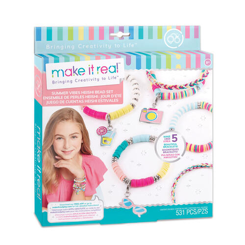 Make It Real Summer Vibes Heishi Bead Bracelets