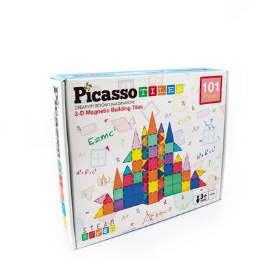 Picasso Tiles 101pcs Magnetic Tiles in Blister