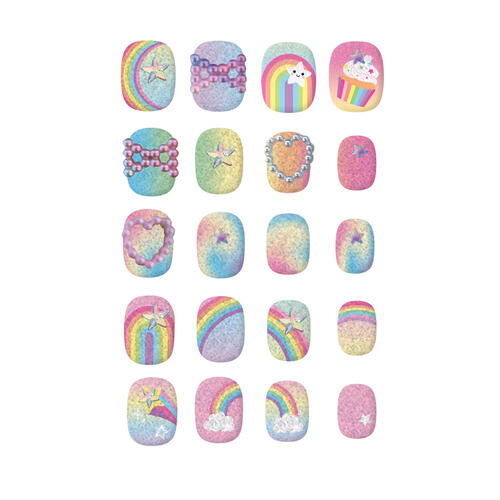 Hot Focus Rainbow Nails