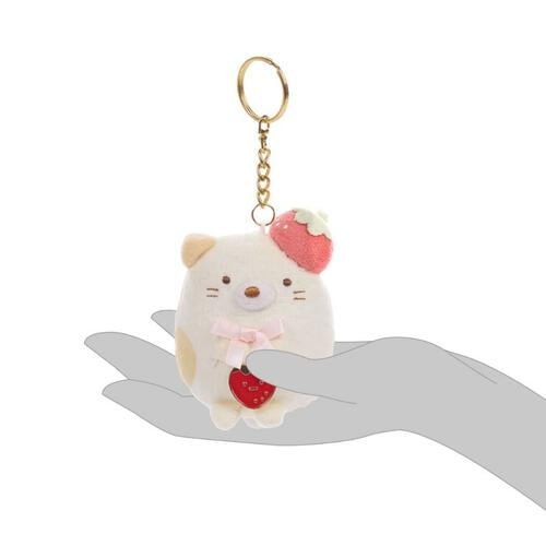 Sumikkogurashi Neko San-X Original Strawberry Series Keychain