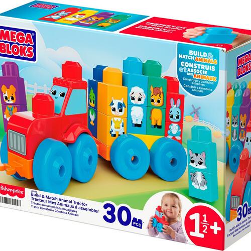 Mega Bloks Build & Match Animal Tractor