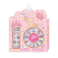 Hot Focus 2 in 1 Nail Diva Princess Manicure Nail Art Sticker