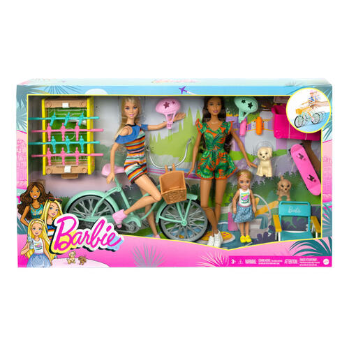 Barbie Holiday Fun Doll, Bicycle And Accessories