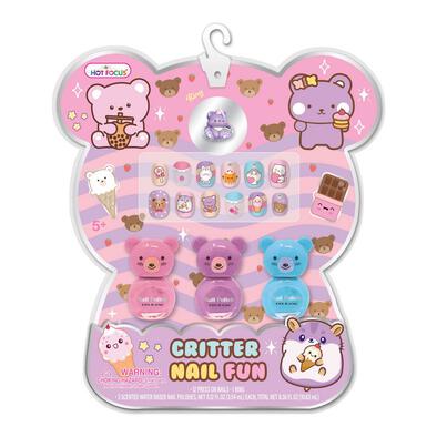 Hot Focus Sweet and Love Critter Nail Fun Manicure Nail Art Sticker