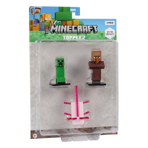 Minecraft 3D Toppeez 3 pack blister - Assorted