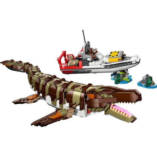 LEGO Jurassic World Brick-Built Mosasaurus Boat Mi 76974