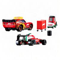 Hot Wheels JTJ08 Disney Cars F1 Die-Cast Multipack & Accessories