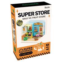 Robotime Rolife Super Store Plastic DIY Miniature Daily VC Fruit Store