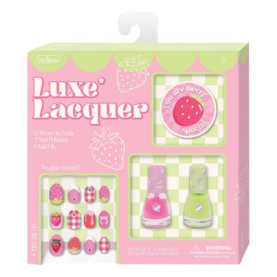 Hot Focus Luxe Lacquer Strawberry Manicure Nail Art Sticker