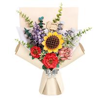 Robotime Rowood DIY Wooden Flower Bouquet 3D Wooden Flower Puzzle