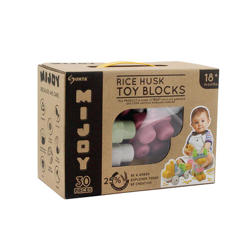 Mijoy - Rice Husk Toy Blocks (30 Pieces)