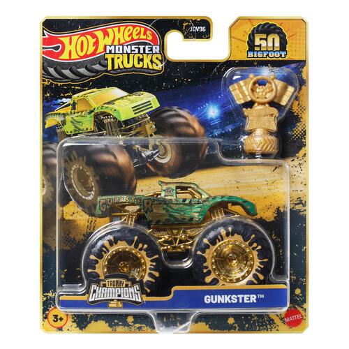 Hot Wheels Monster Truck 1:64 Bigfoot Trophy Champions Singles - Assorted