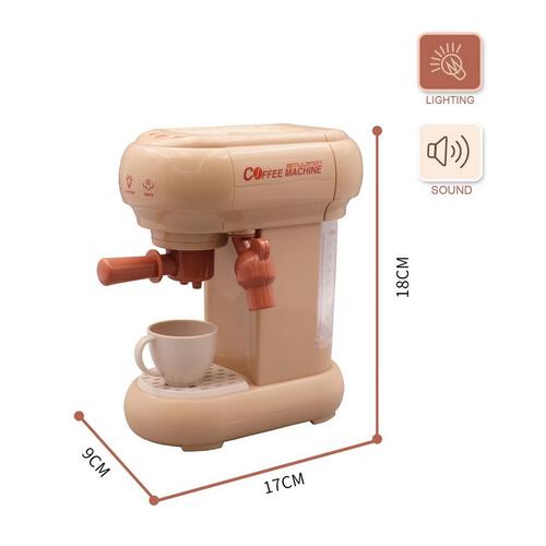 My Little Home Espresso Maker with Steam Wand - Light and Sound (Beige)