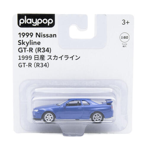 playpop 1:60 Diecast Car Nissan Skyline GT-R (R34)