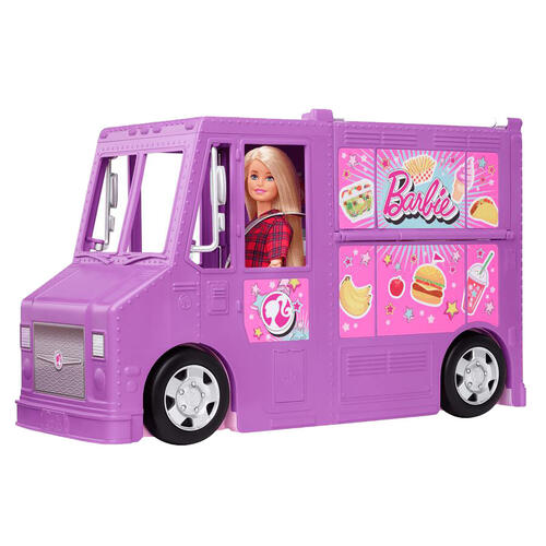 Barbie Food Truck with Multiple Play Areas
